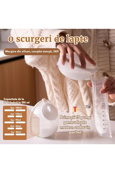 Valorix Pompa de san electrica dubla premium hands-free tip casti,suport gat ultra confort,4 moduri,9 viteze