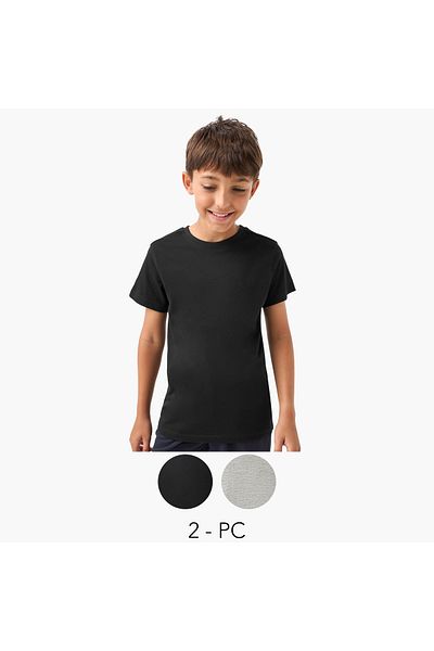 Juniors Crew Neck Short Sleeves T-shirt - Set of 2