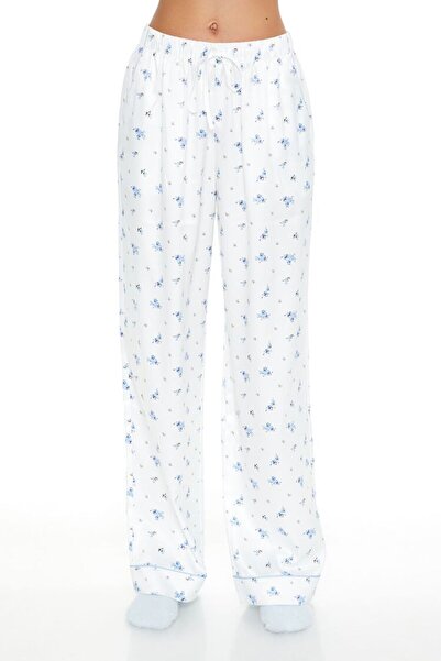 Forever 21 Çiçek Desenli Gömlek ve Pijama Altı Takımı