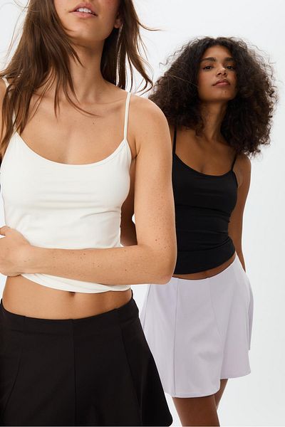 Stradivarius Pack of 2 basic vest tops