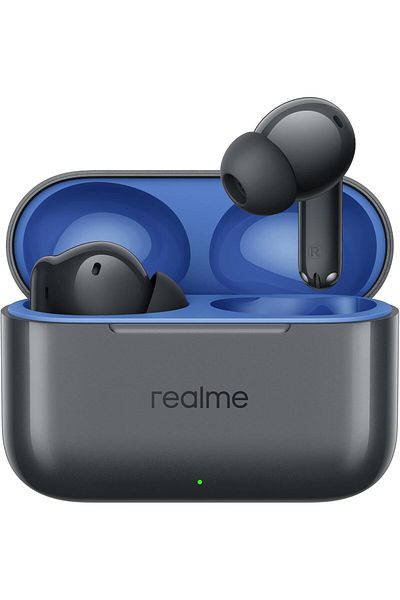 realme Buds T200 TWS Earbuds with 13mm Dynamic Bass Driver, Bluetooth 5.3 – Mystic Grey