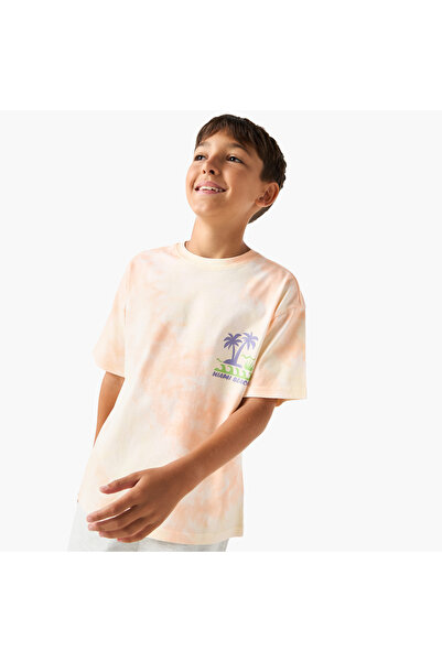 Juniors تي شيرت مطبوع بأكمام قصيرة