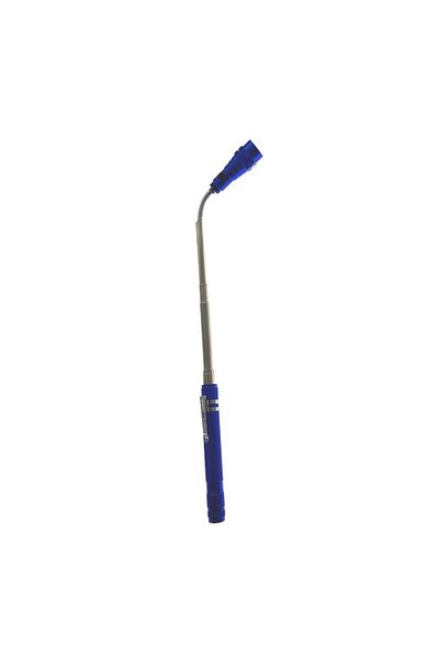 OEM Telescopic LED flashlight, magnetic lifting tool, with flexible head, blue