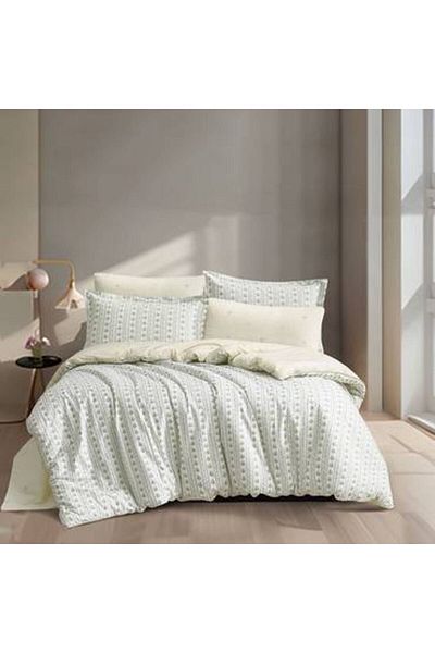 Pazar Home Bedding Bazaar Home Otranto Printed Cotton 6 Piece King Size Bedspread with Stitched Filling