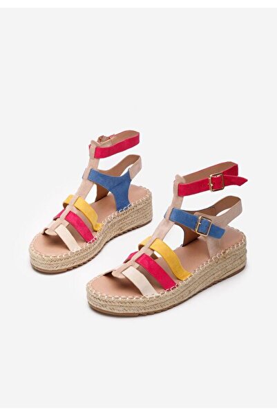 B T Shoes Sanjana V2 multicolor espadrille sandals