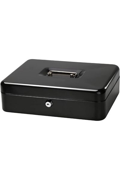 rexa Cash Box with Money Tray,Lock Box 30 x 24 x 9cm
