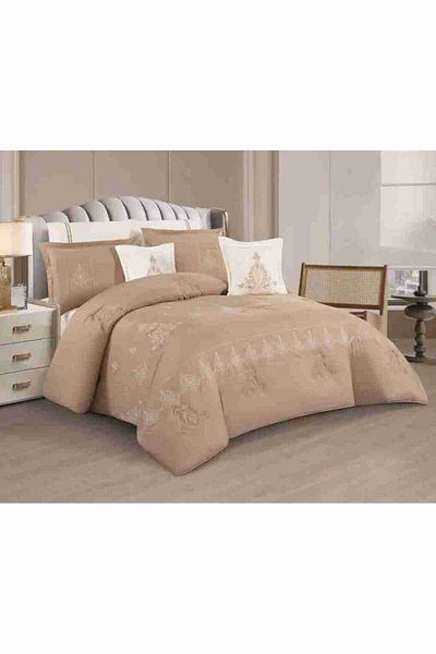 XI DUO A luxurious king-size double bed sheet set, made of microfiber, to give you comfort and elegance in your room, measuring 240*260 cm.