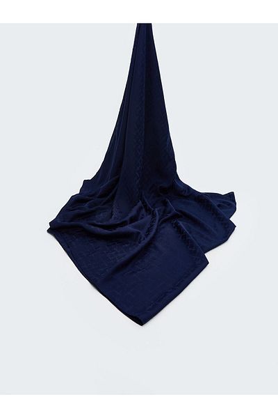 LC Waikiki Navy Blue Patterned Women's Shawl