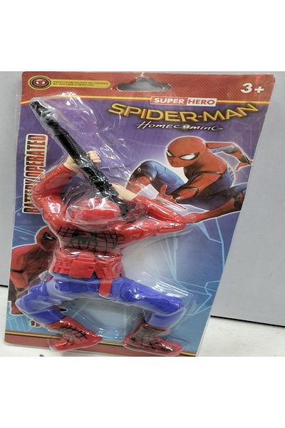 rexa Rally Battery Operated Spider-Man Action Figure – Light & Sound Toy for Kids