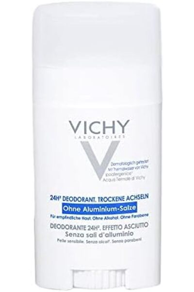 Vichy 24 Hour Mineral Aluminium Free Deodorant Stick for Sensitive Skin 40ml