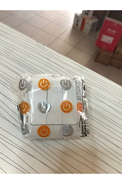 Günsan Elektrik Günsan Fantasy 3-Piece Undermount Switch White