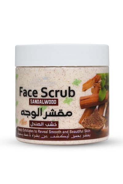 ECOLYTE+ La Parisienne Face Scrub, Deeply Exfoliates, Reveal Smooth & Beautiful Skin - (Sandalwood, 500 ml)