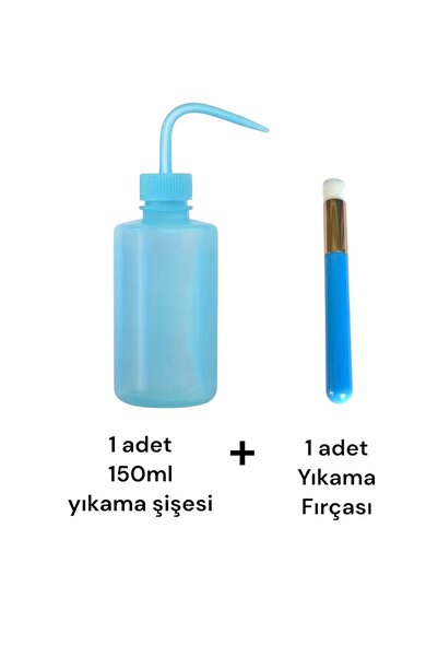 DFCOSMETICS İPEK KİRPİK PERMA VE CİLT YIKAMA ŞİŞESİ İLE YIKAMA FIRÇASI
