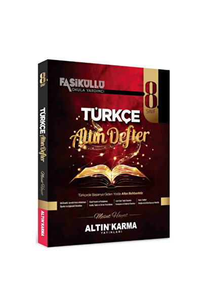 Altın Karma Yayınları ALTIN KARMA YAYINLARI 8. SINIF TÜRKÇE ALTIN DEFTER