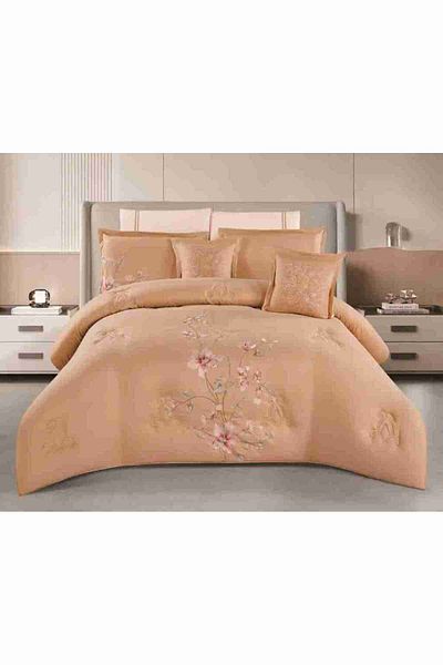 XI DUO A luxurious king-size double bed sheet set, made of microfiber, to give you comfort and elegance in your room, measuring 240*260 cm.