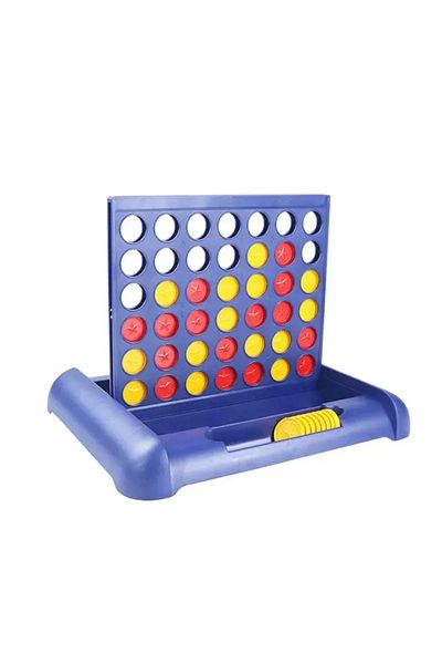 rexa Classic Plastic Board Game Connect Four 4 in a Row Set Strategy Games for Family Kids and Adults