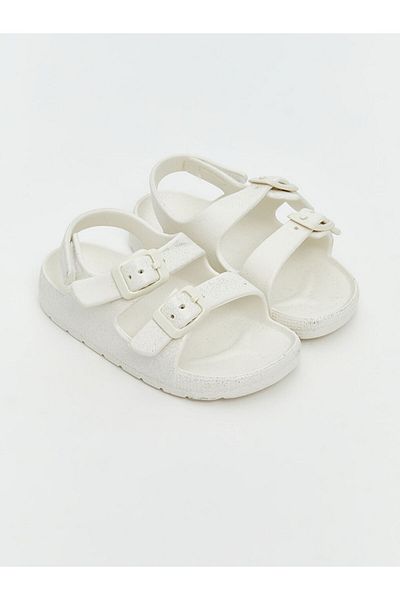 LC Waikiki Sandale albe pentru fete cu velcro