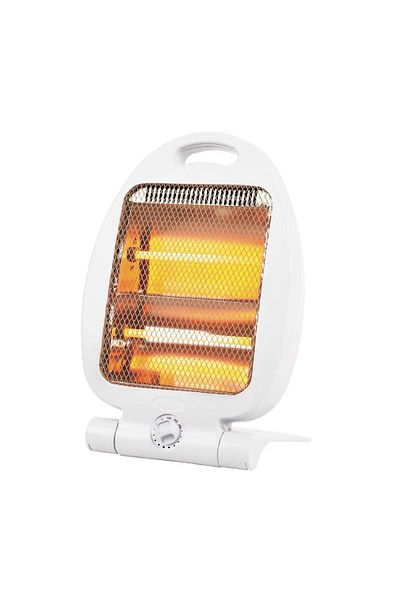 divendi-ro Mini Air Heater R1190, 800W, with Thermostat, 2 Speed Steps and Handle, 38x25x9cm, White