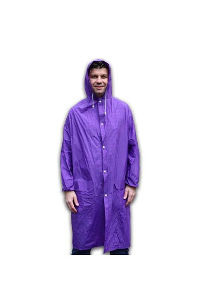 BSP Guard Pelerină de ploaie unisex FITINT impermeabilă cu glugă - Violet - L