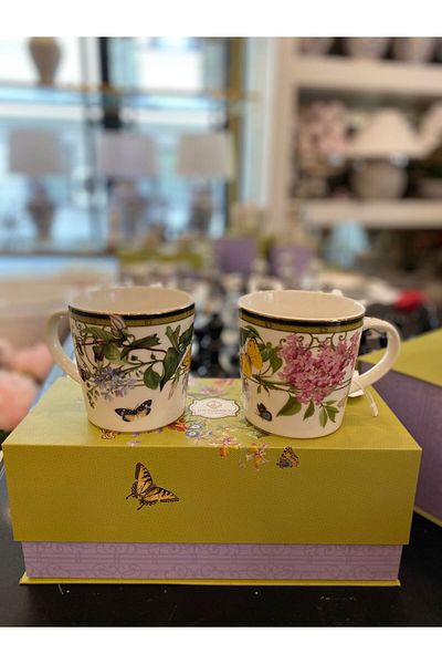Dekordan House Muse Garden 2 Piece Mug Set