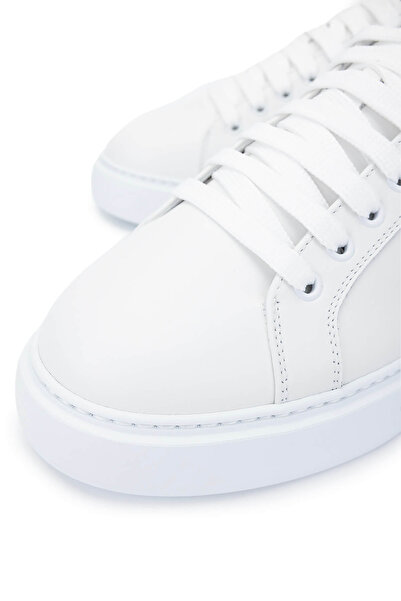 Roberto Cavalli Men's Genuine Leather White Sneakers & Sports Shoes