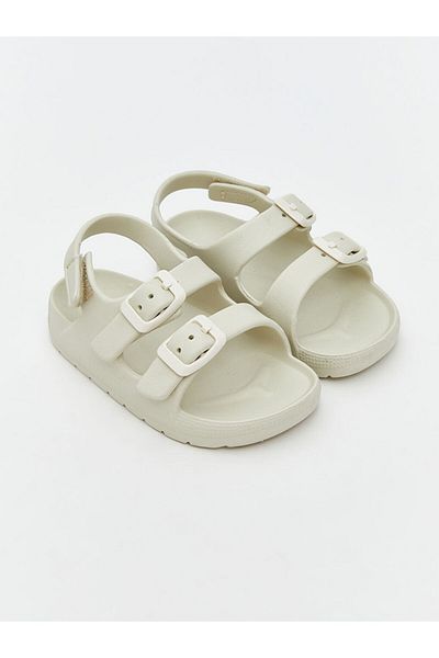 LC Waikiki Sandale pentru fetiță cu velcro bej deschis