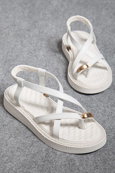 Mc vay Shoes 019 Flip Flop Knitted Rope Sole Detailed Women's Sandals Choose Size 1 Smaller!
