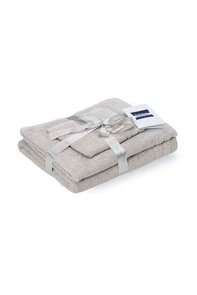Somnart cotton towel set, 600gsm, face 50x90 cm + body 70x140 + hand 30x50 cm, gray