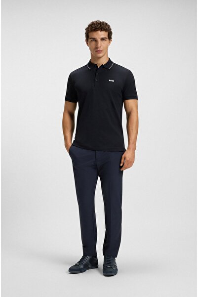 BOSS Erkek Süet Detaylı Koku Önleyici Astarlı Rahat Taban Lacivert Sneaker 50498265-401