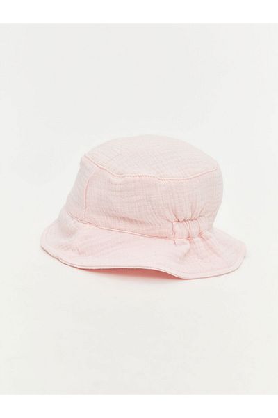 LC Waikiki Pink Baby Girl Bucket Hat