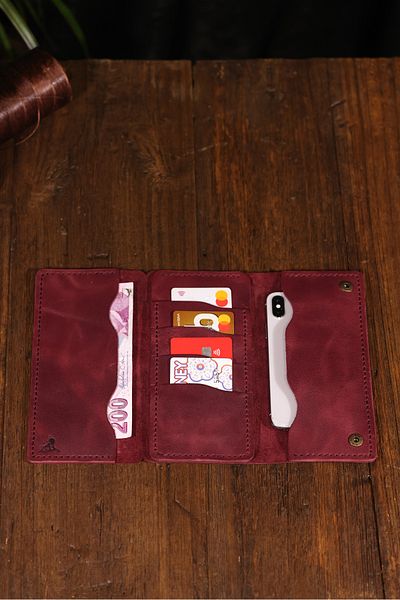 Derimoda Genuine Leather Handmade Long Wallet – Unisex Luxury Model