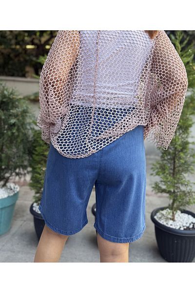 DenizEge Denim Shorts Medium Blue