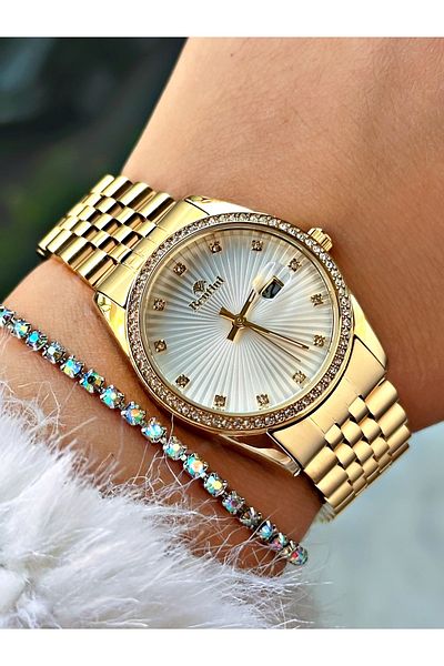 Bentini Women's Wrist Watch with Steel Band - Waterproof, Calendar, 2-Year Warranty