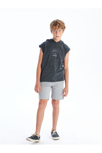 LC Waikiki Sari Beli Elasticated Boy's Shorts