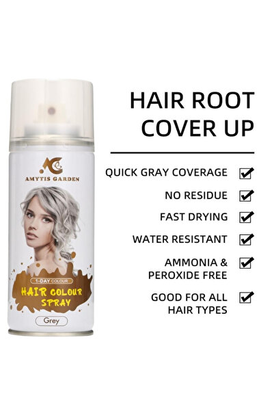 AMYTIS GARDEN Amytis Garden Temporary Hair Color Spray, 135 ml, Grey