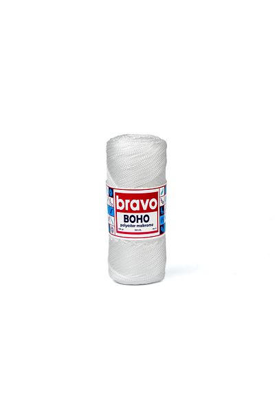 Bravo خيط بوهو مكرامية 100 جرام رقم : 3_1 أبيض