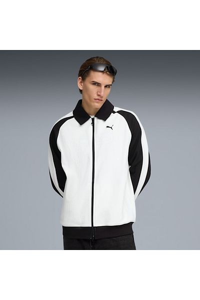Puma Ανδρικό λευκό μπουφάν T7 Relaxed (632994-02)
