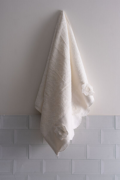 Nazik Home Hanzade Çiçek İşlemeli El Havlusu (30 x 50 cm)