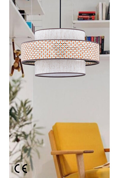 Emg DesiGn Doğal Hazeran Rattan 3 Katlı Pasta Sarkıt Avize Çocuk Odası Yatak ...