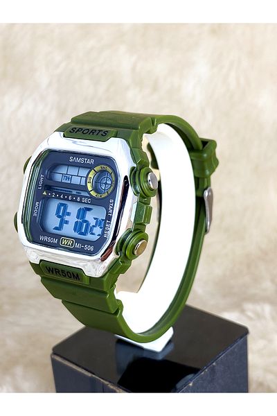 Samstar Alarm-Light-Stopwatch-5 Atm Waterproof-Gift Children's Wristwatch