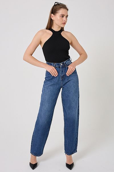 ModaMerve Palazzo Women's Trousers 4606Drn1148-M Jeans
