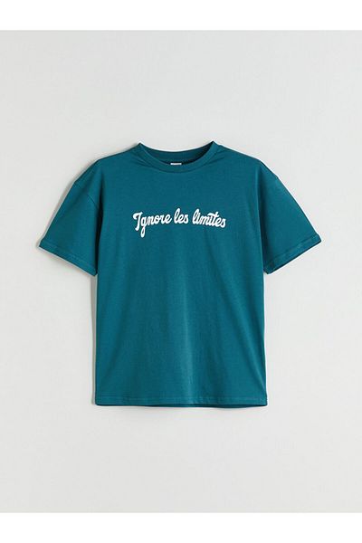 LC Waikiki Petrol Crew Neck Boy's T-Shirt