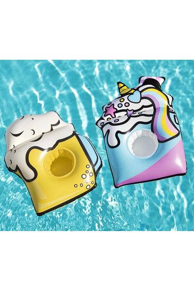 BESTWAY Inflatable Cup Holder Pool Party Inflatable Cup Holder Set of 2