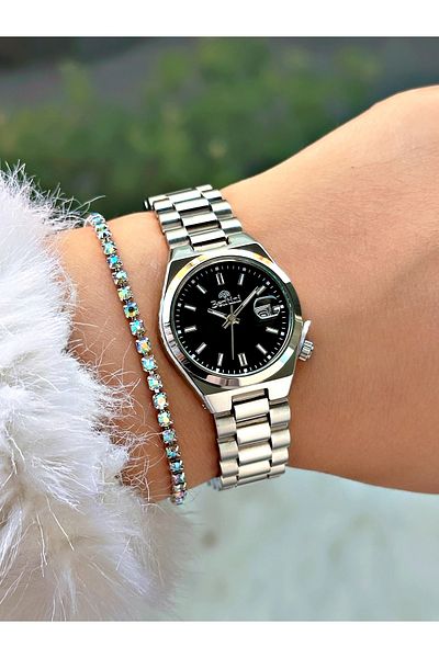 Bentini Women's Wrist Watch with Steel Band - Waterproof, Calendar, 2-Year Warranty