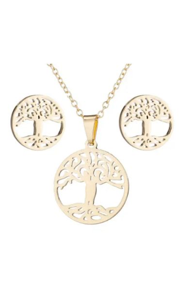 OEM Tree of Life pendant necklace and earrings