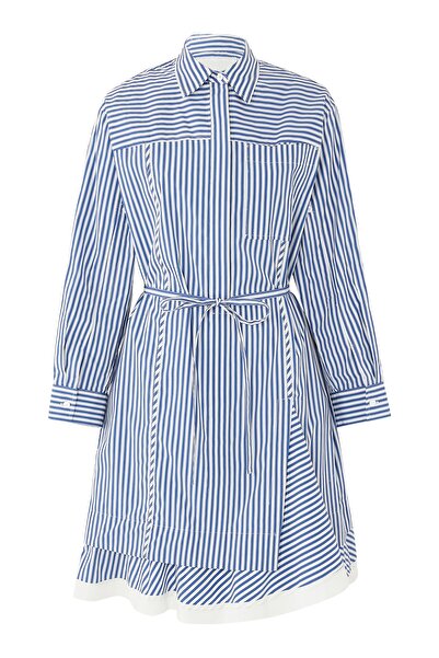 3.1 Phillip Lim Striped Shirt with Cascading Sleeves, Stylish and Casual