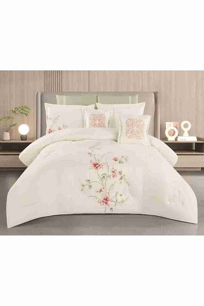 XI DUO A luxurious king-size double bed sheet set, made of microfiber, to give you comfort and elegance in your room, measuring 240*260 cm.