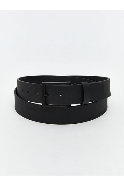 LC Waikiki Black Leather Look Men's Belt