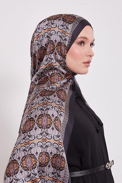 Levidor Reflection Pattern Indian Silk Shawl