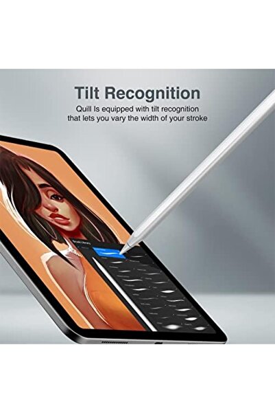 Promate Stylus Pen, Stylus Pencil for iPad with Palm Rejection, Tilt Recognition, Bluetooth v5.0, Ba